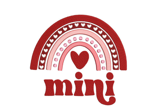 Mini Rainbow Embroidery Design, Daughter Embroidery File, 2 sizes, Instant Download Embroidery/Applique DESIGNS Nino Nadaraia 