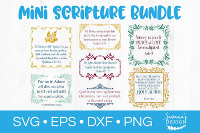 Mini Scripture SVG Bundle SVG SavanasDesign