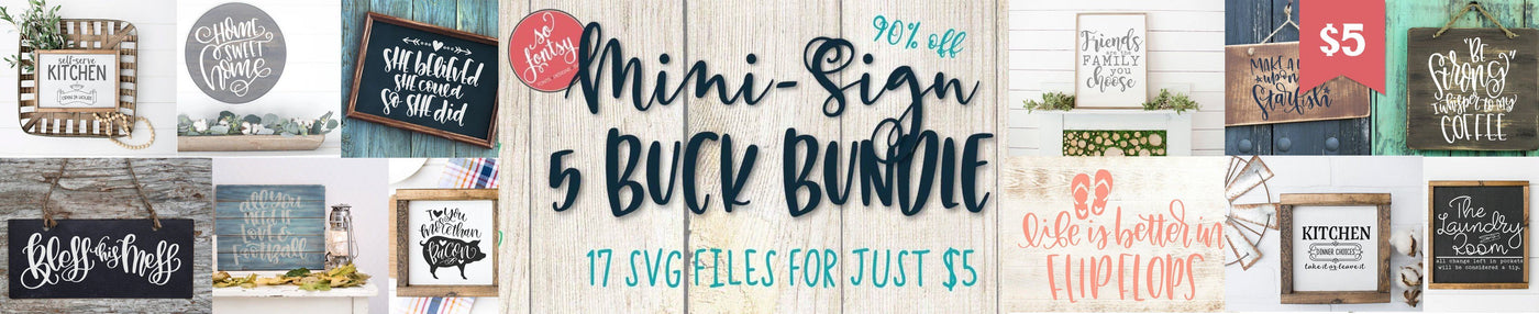 Mini Sign SVG Design Bundle