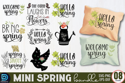 Mini Spring SVG Bundle, Spring SVG Bundle SVG DESIGNISTIC 