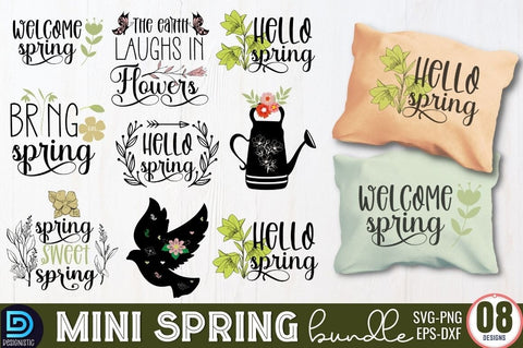 Mini Spring SVG Bundle, Spring SVG Bundle SVG DESIGNISTIC 
