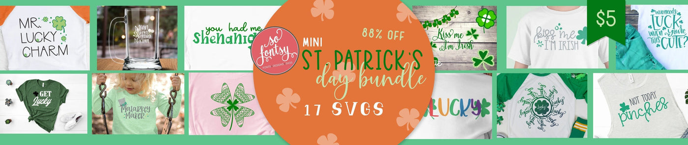 Mini St. Patrick's Day SVG Design Bundle