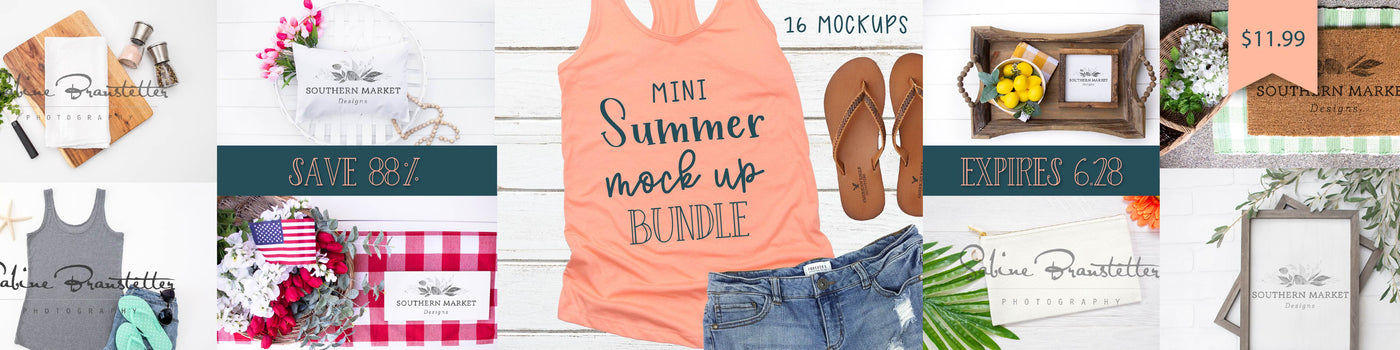 Mini Summer Mock Up Bundle