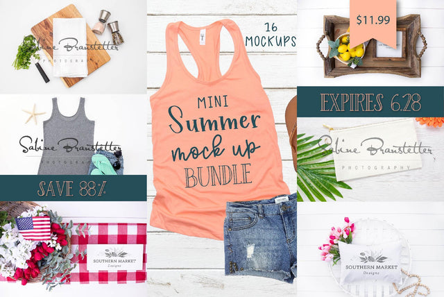 Mini Summer Mock Up Bundle Bundle So Fontsy Design Shop 