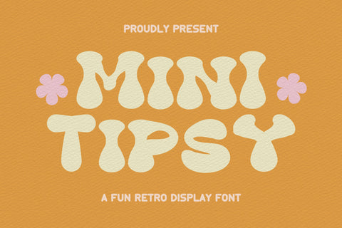 Mini Tipsy - Fun Retro Font Font Masyafi Studio 