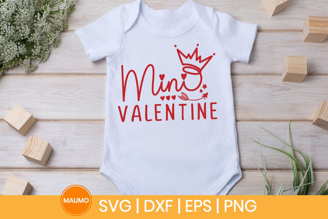 Mini Valentine baby svg quote SVG Maumo Designs 