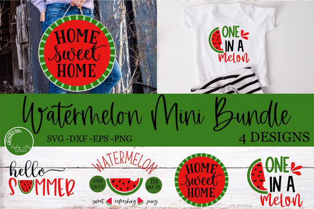 Mini Watermelon Bundle-Farmhouse SVG Mini Bundle SVG Linden Valley Designs 