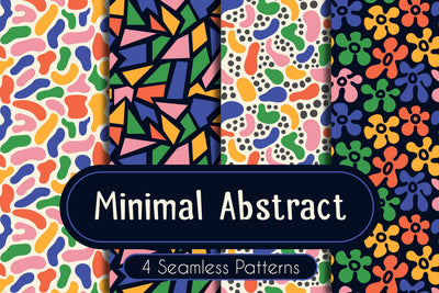 Minimal Abstract Seamless Patterns Digital Pattern Rin Green 