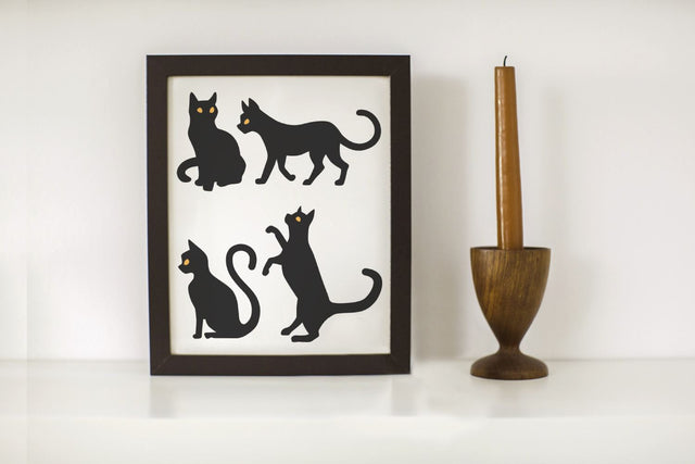 Minimalist Cats Set SVG Designed by Geeks 