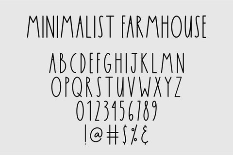 Minimalist Farmhouse Font Font Jimtype Studio 