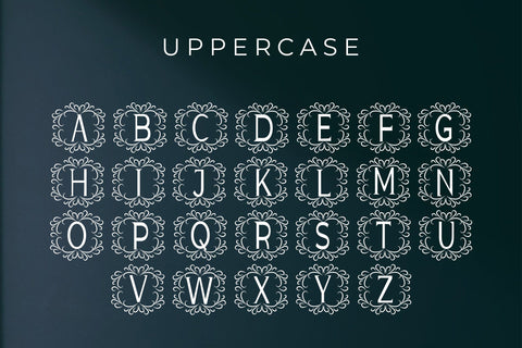 Minimalist Monogram Font LetterdayStudio 