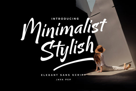 Minimalist Stylish - Sans Script Font Javapep 