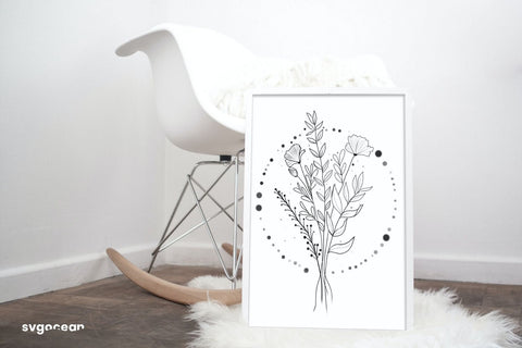 Minimalistic Bouquet Svg Bundle SVG SvgOcean 