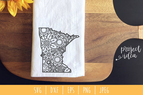 Minnesota Mandala Zentangle SVG SavoringSurprises 