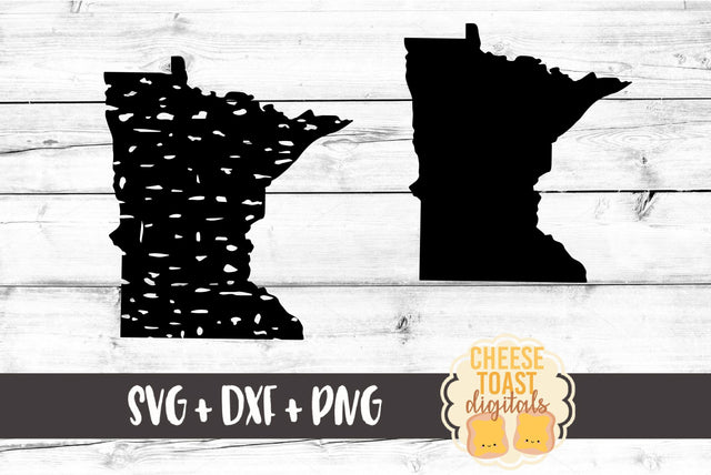 Minnesota - Solid & Grunge SVG Cheese Toast Digitals 