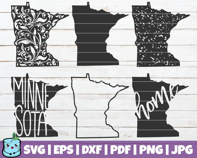 Minnesota State SVG MintyMarshmallows 