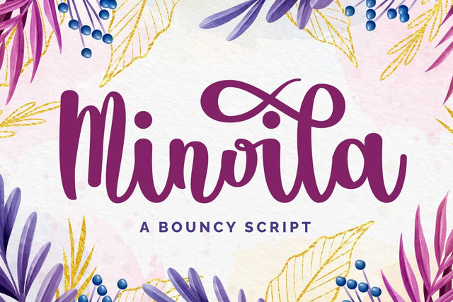 Minoila Font Fallen Graphic Studio 