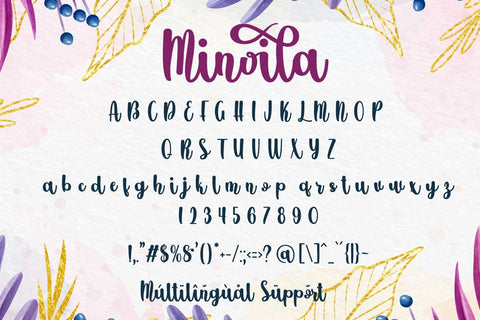 Minoila Font Fallen Graphic Studio 