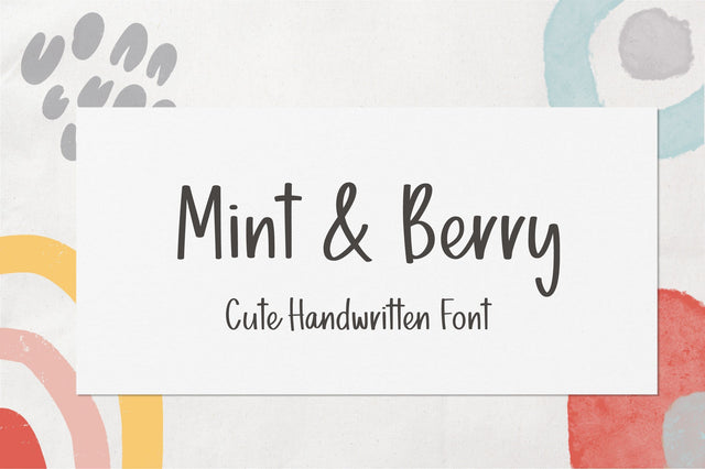 Mint & Berry Font Sunday Nomad 