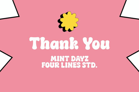 Mint Dayz – Retro Rounded Display font Font Four Lines Std. 