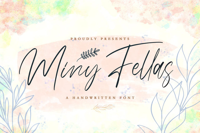 Miny Fellas - Modern Handwritten Font Font StringLabs 