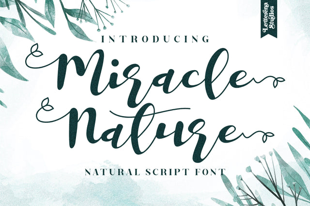 Miracle Nature Font Letterena Studios 