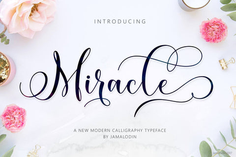 Miracle Script Font Jamaluddin 