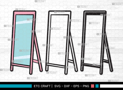 Mirror Clipart SVG, Mirror Svg, Mirror Frame Svg, Compact Mirror Svg, Hand Mirror Svg, Cosmetic Mirror Svg, Fashion Svg, Mirror Clipart SVG ETC Craft 