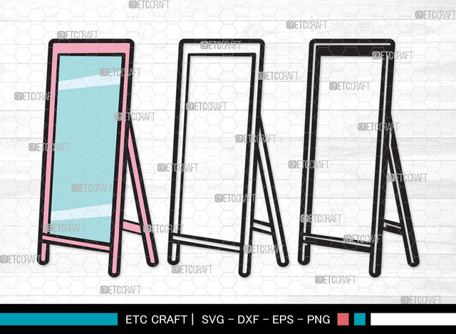 Mirror Clipart SVG, Mirror Svg, Mirror Frame Svg, Compact Mirror Svg, Hand Mirror Svg, Cosmetic Mirror Svg, Fashion Svg, Mirror Clipart SVG ETC Craft 