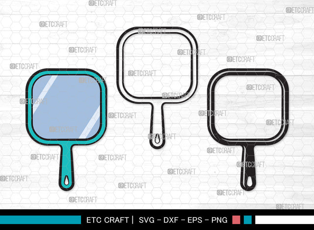 Mirror Clipart SVG, Mirror Svg, Mirror Frame Svg, Compact Mirror Svg, Hand Mirror Svg, Cosmetic Mirror Svg, Fashion Svg, Mirror Clipart SVG ETC Craft 