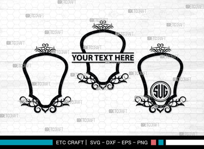 Mirror Monogram, Mirror Silhouette, Mirror SVG, Compact Mirror Svg, Hand Mirror Svg, Fashion Svg, SB00204 SVG ETC Craft 