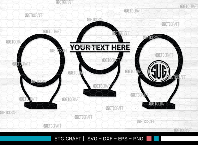 Mirror Monogram, Mirror Silhouette, Mirror SVG, Compact Mirror Svg, Hand Mirror Svg, Fashion Svg, SB00204 SVG ETC Craft 