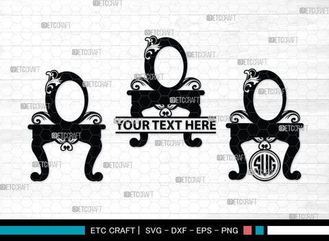 Mirror Monogram, Mirror Silhouette, Mirror SVG, Compact Mirror Svg, Hand Mirror Svg, Fashion Svg, SB00204 SVG ETC Craft 