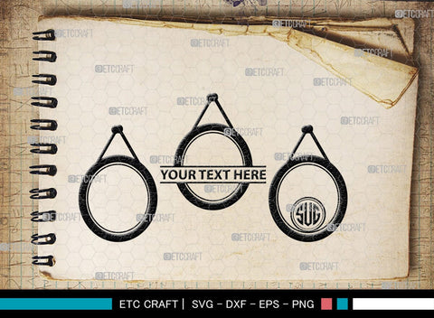 Mirror Monogram, Mirror Silhouette, Mirror SVG, Compact Mirror Svg, Hand Mirror Svg, Fashion Svg, SB00204 SVG ETC Craft 