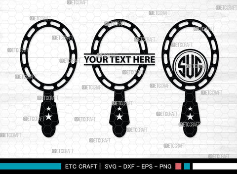 Mirror Monogram, Mirror Silhouette, Mirror SVG, Compact Mirror Svg, Hand Mirror Svg, Fashion Svg, SB00204 SVG ETC Craft 