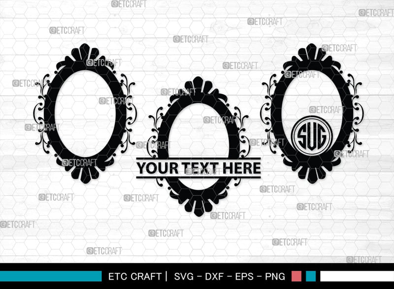 Mirror Monogram, Mirror Silhouette, Mirror SVG, Compact Mirror Svg ...