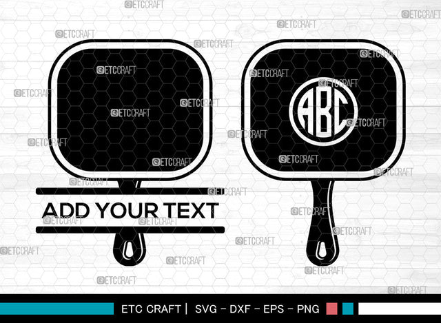 Mirror Monogram SVG, Hand Mirror Svg, Compact Mirror Svg, Split Monogram Svg SVG ETC Craft 