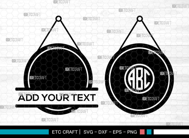 Mirror Monogram SVG, Hand Mirror Svg, Compact Mirror Svg, Split Monogram Svg SVG ETC Craft 