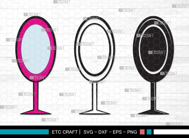 Mirror SVG | Barber Mirror Svg | Hair Salon Svg | Barber Shop Svg | Salon Equipment Svg | Mirror Outline Svg | Mirror Clipart SVG ETC Craft 