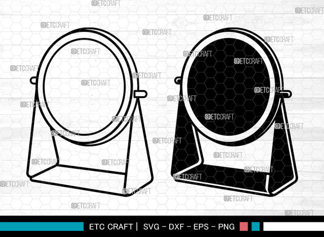 Mirror SVG, Hand Mirror Svg, Compact Mirror Svg, Mirror Svg SVG ETC Craft 