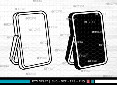 Mirror SVG, Hand Mirror Svg, Compact Mirror Svg, Mirror Svg SVG ETC Craft 