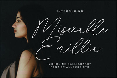 Miserable Emillia Font Allouse.Studio 