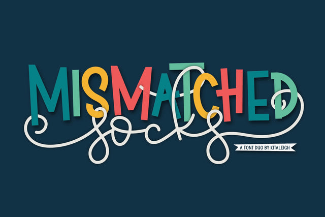 Mismatched Socks Font Kitaleigh 