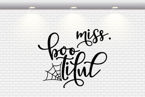 Miss Boo tiful - SVG, PNG, DXF, EPS SVG Elsie Loves Design 