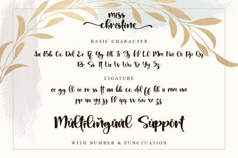 Miss Christine Font Letterara 