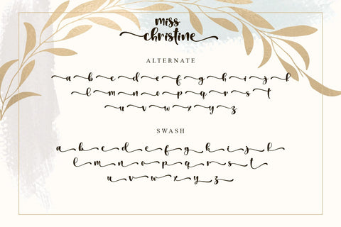 Miss Christine Font Letterara 