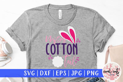 Miss cotton tail – Easter SVG EPS DXF PNG Cutting Files SVG CoralCutsSVG 