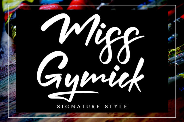 Miss Gymick Font Wildan Type 