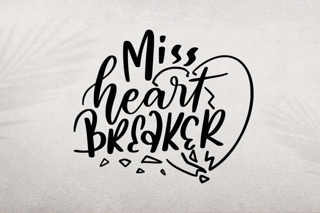 Miss Heart Breaker SVG SVG dapiyupi store 