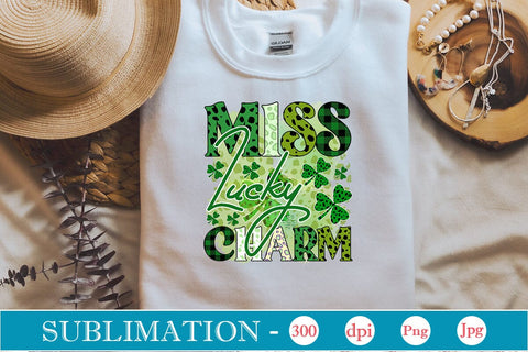 Miss Lucky Charm Sublimation SVGs,Quotes and Sayings,Food & Drink,On Sale, Print & Cut SVG DesignPlante 503 